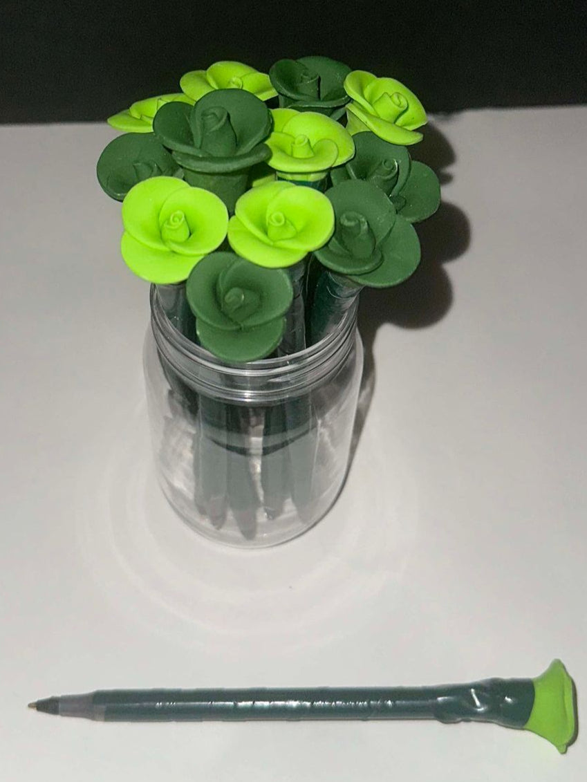 The Greenified Bouquet from the Wicked-esque Collection 13 Stem Rosy Writer Ink Pen Bouquet